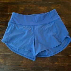 Lululemon Speed Up mid-rise Lined Short 4” 4 Tall blue